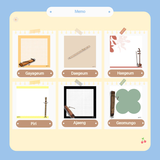 Korean Instrument Memopads