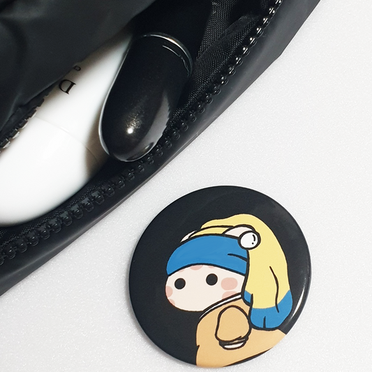 Classic Paintings - Girl With A Pearl Earring Mirror ver.