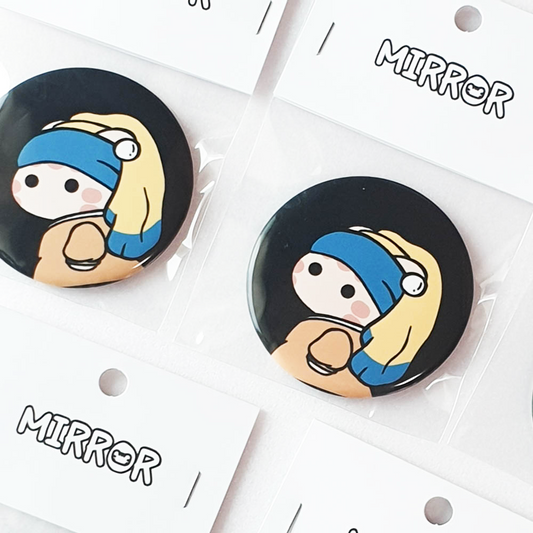 Classic Paintings - Girl With A Pearl Earring Mirror ver.