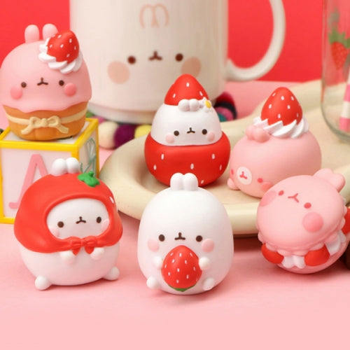 'I Luv Strawberries' Molang Random Figures Blind Box